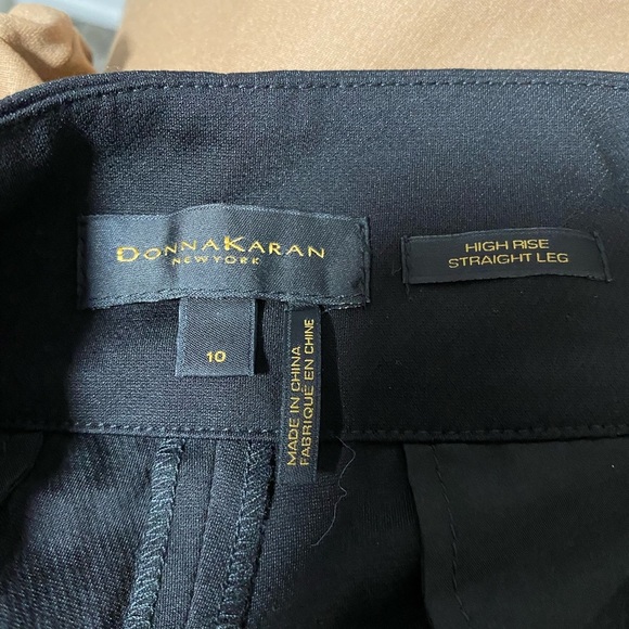 NWT Donna Karan High Rise Straight Leg Women Trousers Size 10 - Picture 5 of 9